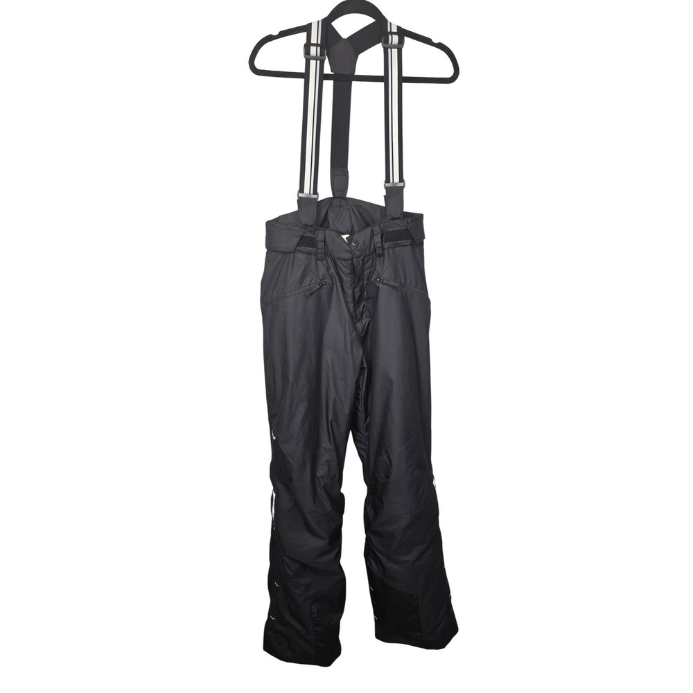 Men Ski Snow Pants Decathlon Wed'ze Suspenders Black Insulated 32x33 Performance